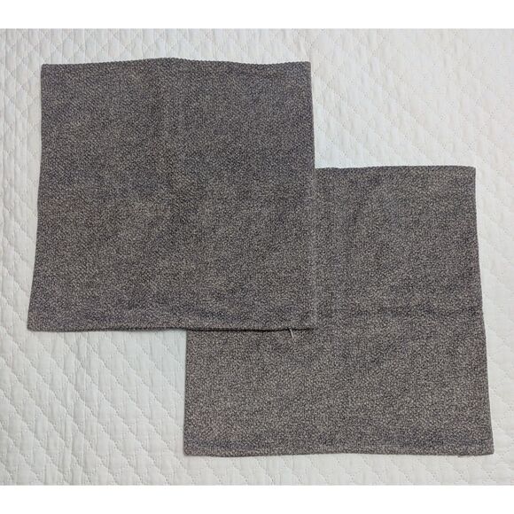 🛋️ Boucle Throw Pillow Covers Set of 2 Light Grey 18x18 New - Picture 3 of 5